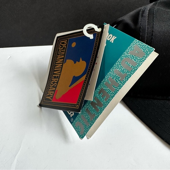 Major League Baseball 125th Anniversary Baseball Black Hat NWT - Picture 2 of 8